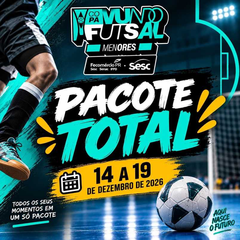 PACOTE TOTAL DE FOTOS –  Copa Mundo do Futsal Sesc Menores