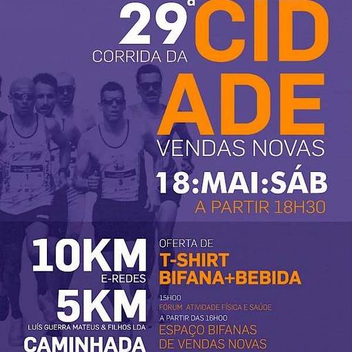Event cover 29� edi��o da Corrida da Cidade de Vendas Novas
