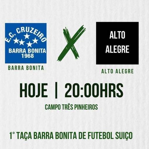 Copertura dell'evento  Barra Bonita X Alto Alegre [1 Taa Barra Bonita de Futebol Suo]