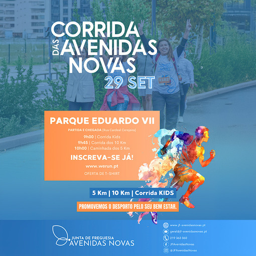 Event cover Corrida das Avenidas Novas 2024