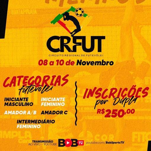 Event cover CRFUT - Circuito Regional de Futevlei