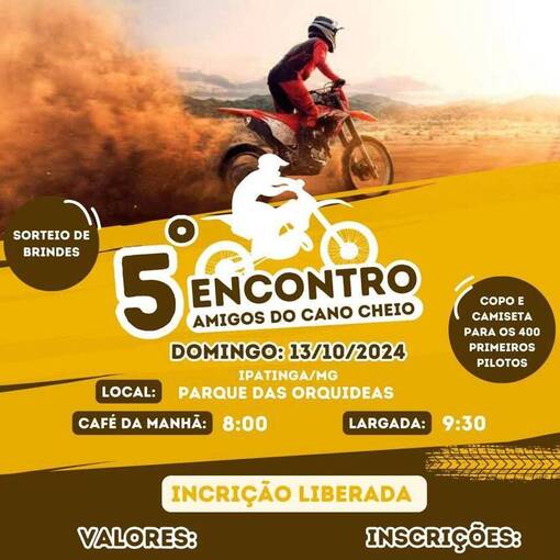 Event cover 5 Encontro Amigos do Cano Cheio - Ipatinga