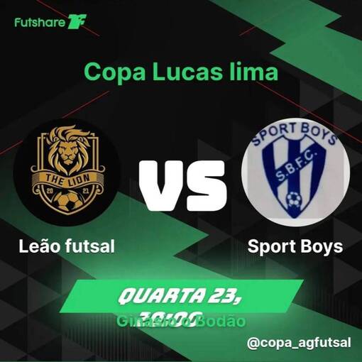 Event cover Le�o Futsal X Sport Boys