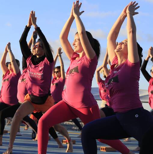 Event cover Track & Field Yoga nas Alturas