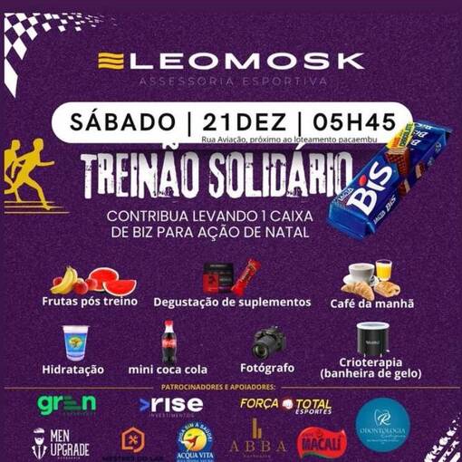 Event cover Treino Solidrio Leomosk