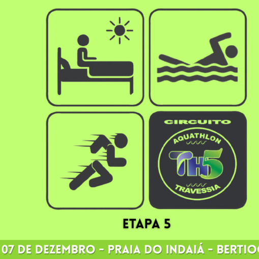 Portada del evento 07 DE DEZEMBRO ? ETAPA 5 CIRCUITO TH5 DE AQUATHLON E TRAVESSIA ? BERTIOGA