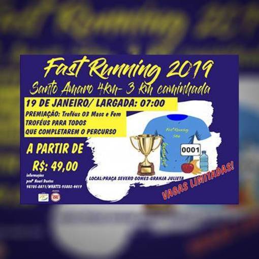 Event cover 1 Fast Running Santo Amaro 2019