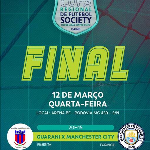 Event cover Final da 3 Copa Regional de Futebol Society de Pains 2025