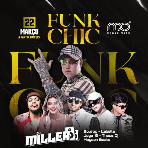 Event cover FUNK CHIC - DJ Miller - MIXEDCLUB