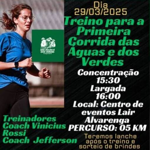 Event cover TREINO 1 CORRIDA DAS AGUAS E DOS VERDES