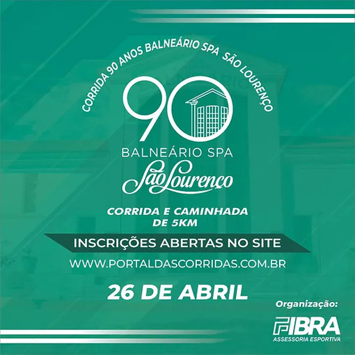 Event cover Corrida Balnerio SPA 90 Anos So Loureno