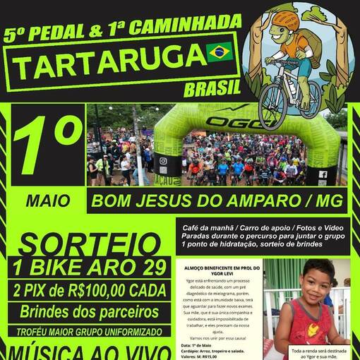Event cover 5 pedal e 1 caminhada Tartaruga - Bom Jesus do Amparo 
