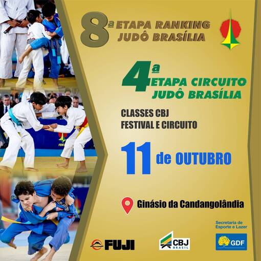 Event cover  8 ETAPA RANKING JUDO BRASILIA (Classes CBJ / Festival / Circuito)