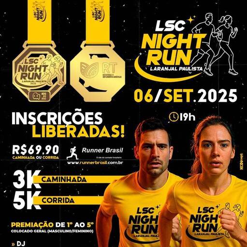 Event cover LSC Night Run - Em Prol Lar So Cristvo  - Laranjal Paulista/SP