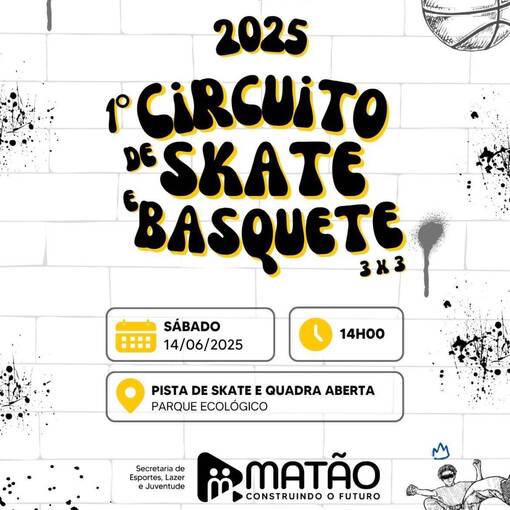 Event cover 1 CIRCUITO DE SKATE E BASQUETE 3X3