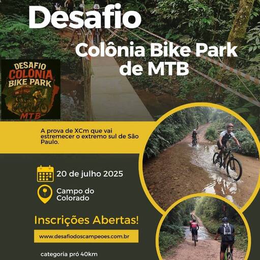 Desafio Colnia Bike Park de MTB no Fotop