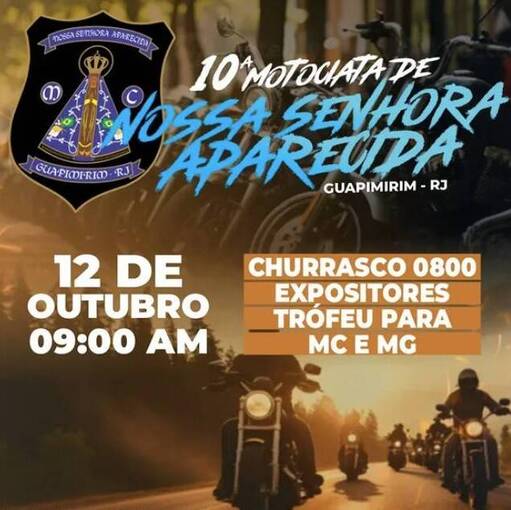 Event cover 10 Motociata N. Sra Aparecida - Guapi