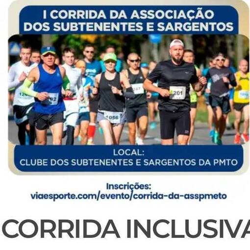 Event cover  1 Corrida Inclusiva da ASSPMETO