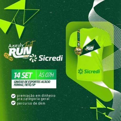 Event cover Corrida Azzuly Fest Run 2025 - Tiet/SP