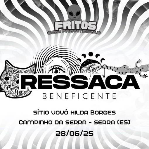 Event cover Ressaca Beneficente - Fritos sem fronteiras 