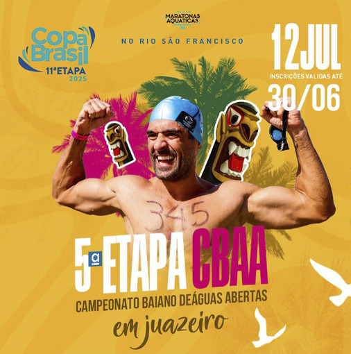 Event cover FBDA - 5 Etapa do Campeonato Baiano de guas Abertas (Juazeiro)