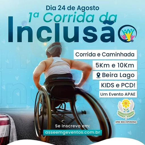 Capa do evento 1 Corrida da Incluso