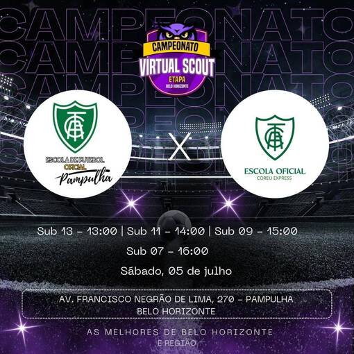 Event cover CAMPEONATO VIRTUAL SCOUT - America Coreu x America Pampulha 