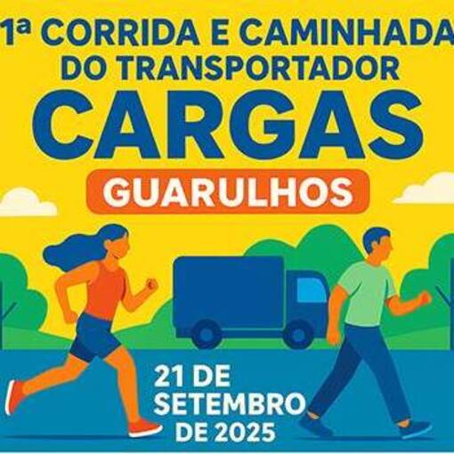 Capa do evento 1 Corrida e Caminhada do Transportador Cargas da cidade de Guarulhos