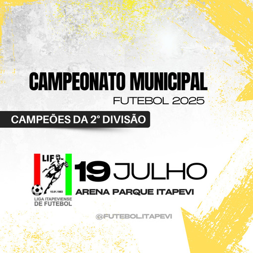 Event cover Campeonato Municipal  da 2 Diviso - Itapevi 2025
