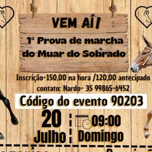 Event cover 1 Prova de Marcha Muar do Sobrado
