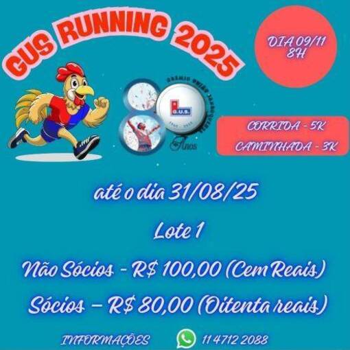 Capa do evento GUS Running 2025 - So Roque/SP