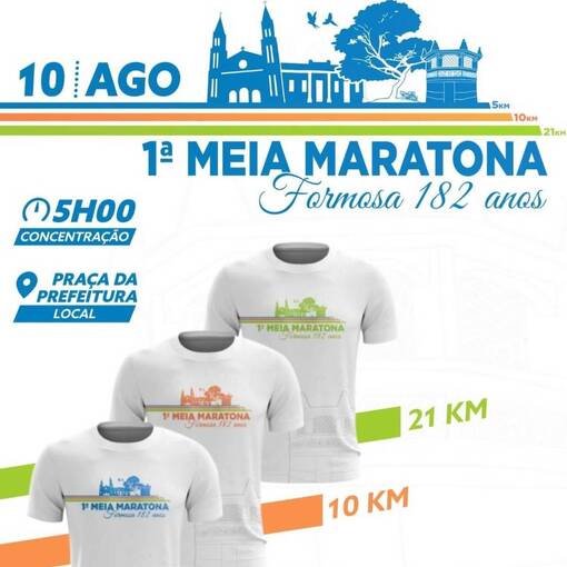 Event cover 1 MEIA MARATONA -FORMOSA 182 ANOS