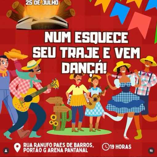 Event cover Pula a Fogueira - Arena Pantanal 15/08