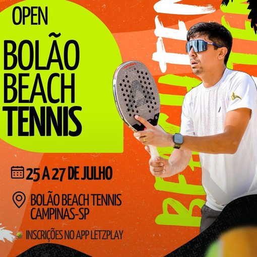 Portada del evento OPEN BOLO BEACH TENNIS 26/07/2025 SBADO e DOMINGO 27/07/2025
