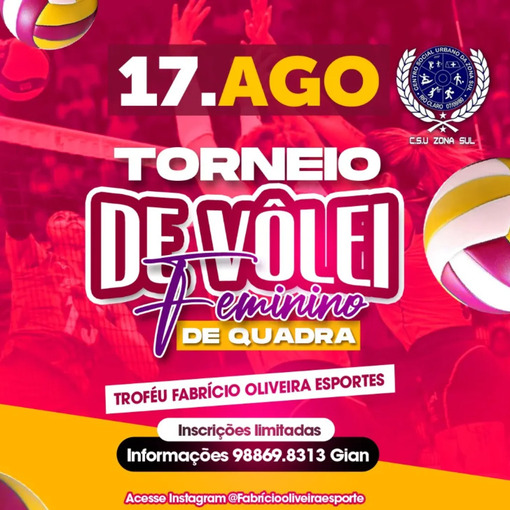 Event cover Torneio Vlei de Quadra Feminino - C.S.U
