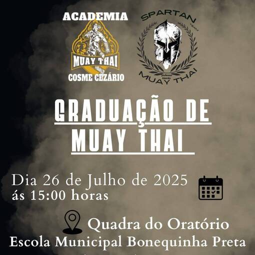 Event cover Graduao de Muay Thai - Cachoeira do Campo - Cosme Cezro e Spartan Muay Thai