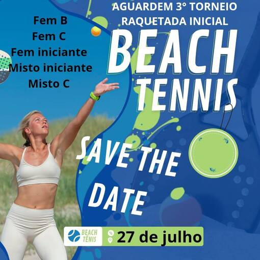 Capa do evento 3 Torneio Raquetada Inicial Beach Tennis