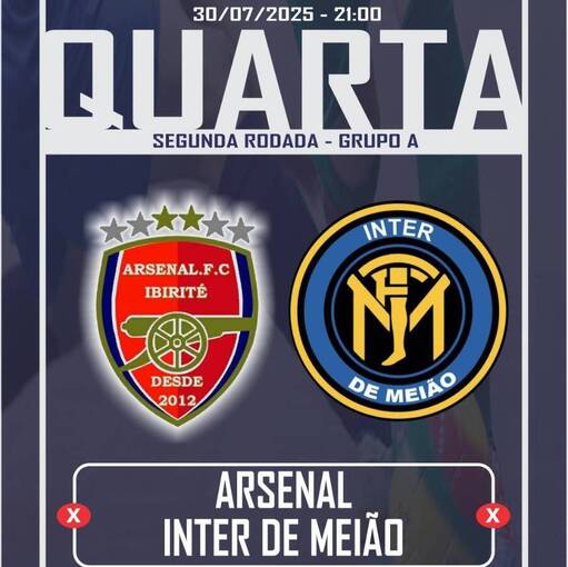COPA T7 SPORTS 2025 - ARSENAL X INTER DE MEIO no Fotop