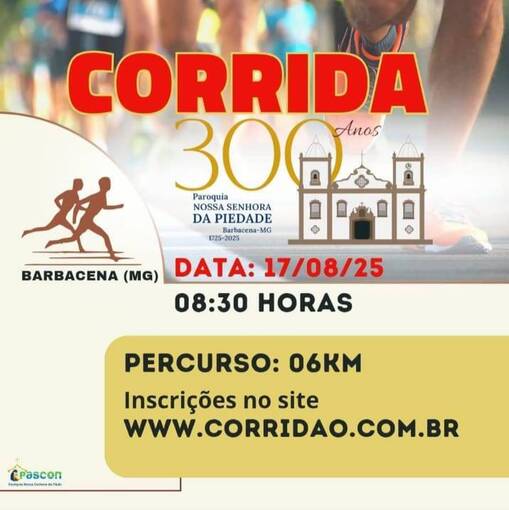 Event cover Corrida 300 anos Piedade 