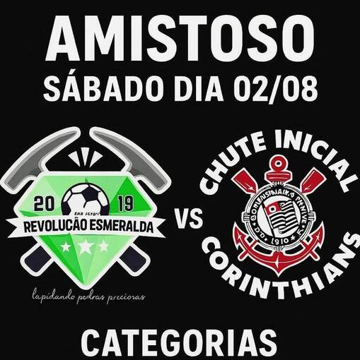Event cover AMISTOSO - REVELAÇÃO ESMERALDA X CHUTE INICIAL CORINTHIANS