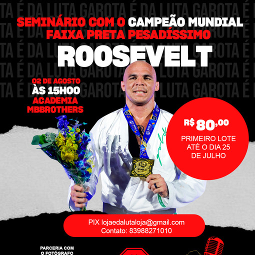 Event cover Seminrio Na MB Brothers com campeo mundial de JJ Roosevelt