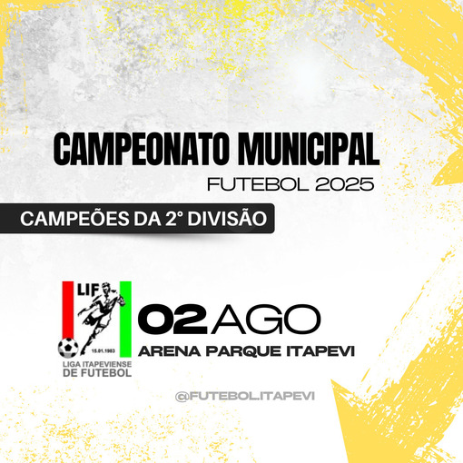 Event cover Campeonato Municipal  da 2 Diviso - Itapevi 2025 