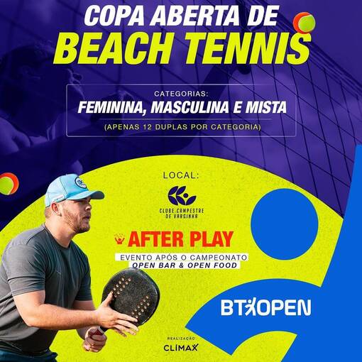 Capa do evento BTX Open Beach Tnis