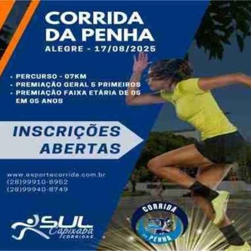 Portada del evento CORRIDA DA PENHA - ALEGRE 2025
