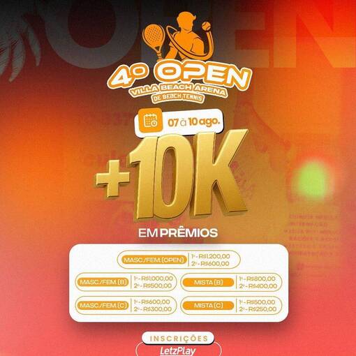 Event cover 4 OPEN DA VILLA BEACH ARENA