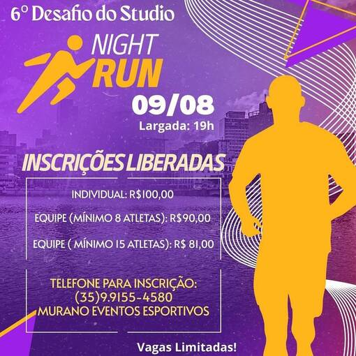 Event cover 6 Desafio One Personal Studio Night Run