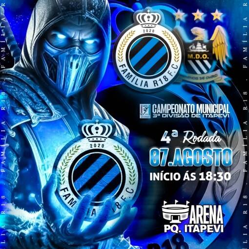 Portada del evento Campeonato Municipal 3 Diviso Itapevi 2025 l Famlia R18 X Meninos de Ouro