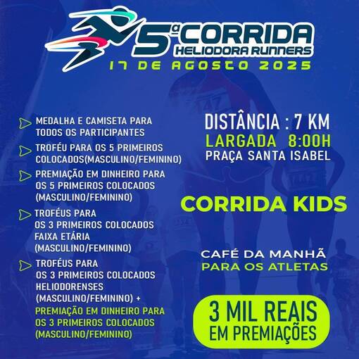 Event cover 5 Corrida Heliodora Runners
