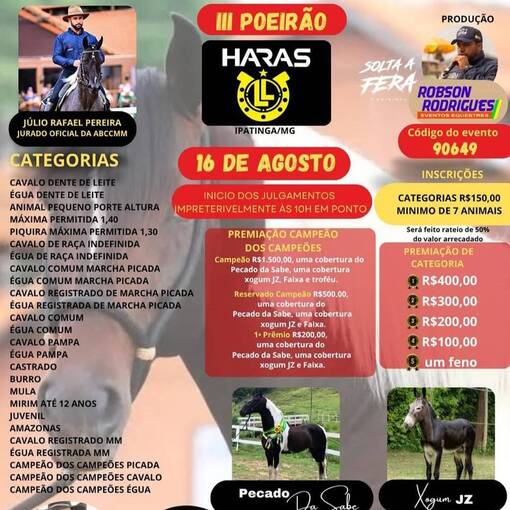 Event cover 3� POEIR�O do Haras LL