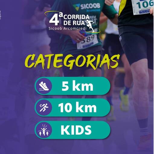 Event cover 4 Corrida de Rua Sicoob Arcomcred